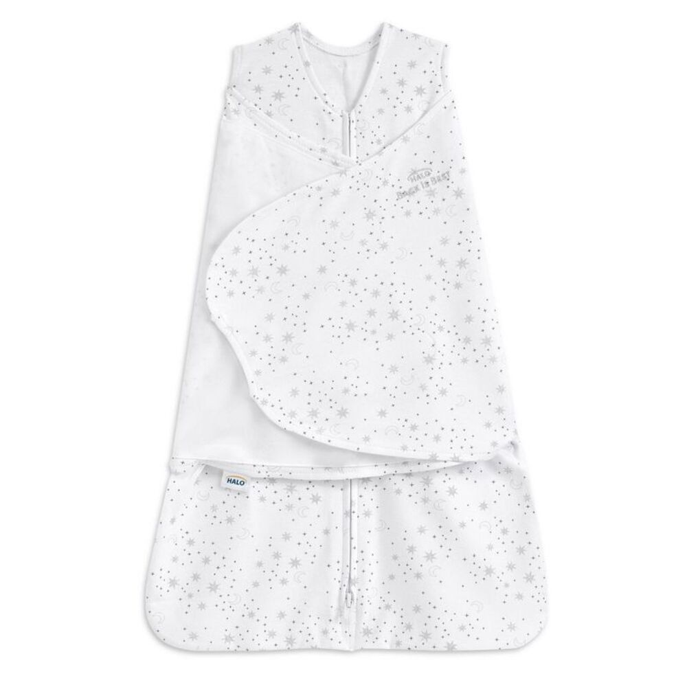 HALO Innovations Swaddle 100% Cotton Swaddle Wrap  Midnight Moons